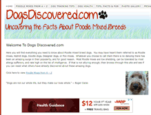 Tablet Screenshot of dogsdiscovered.com